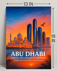 Abu Dhabi Embrace the Elegance of Tomorrow Poster PosterGoat