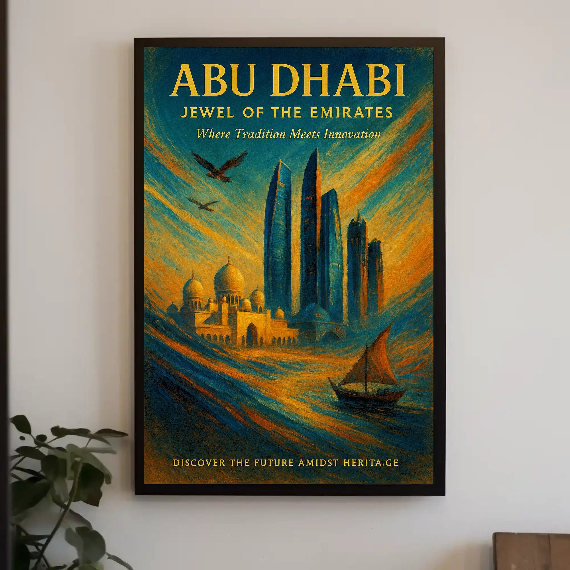 Abu Dhabi Jewel of the Emirates Poster PosterGoat