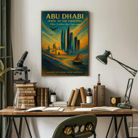 Abu Dhabi Jewel of the Emirates Poster PosterGoat