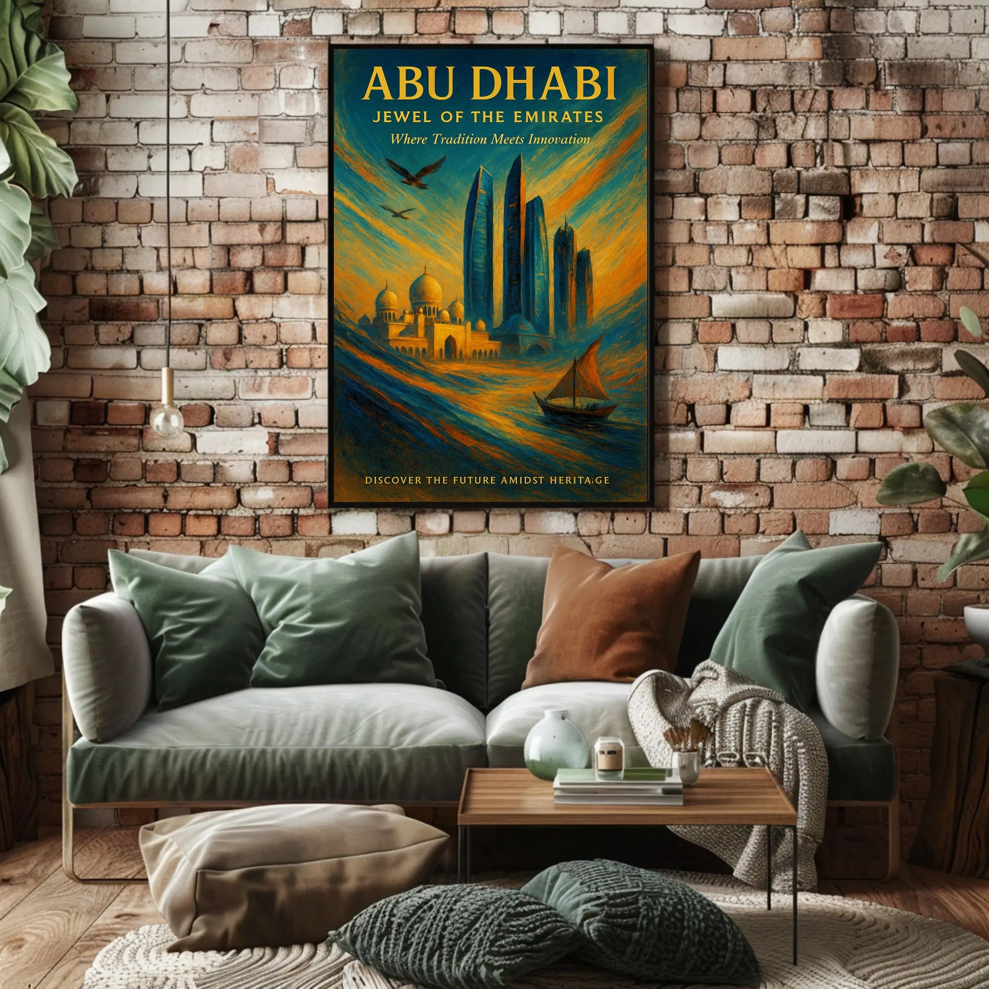 Abu Dhabi Jewel of the Emirates Poster PosterGoat