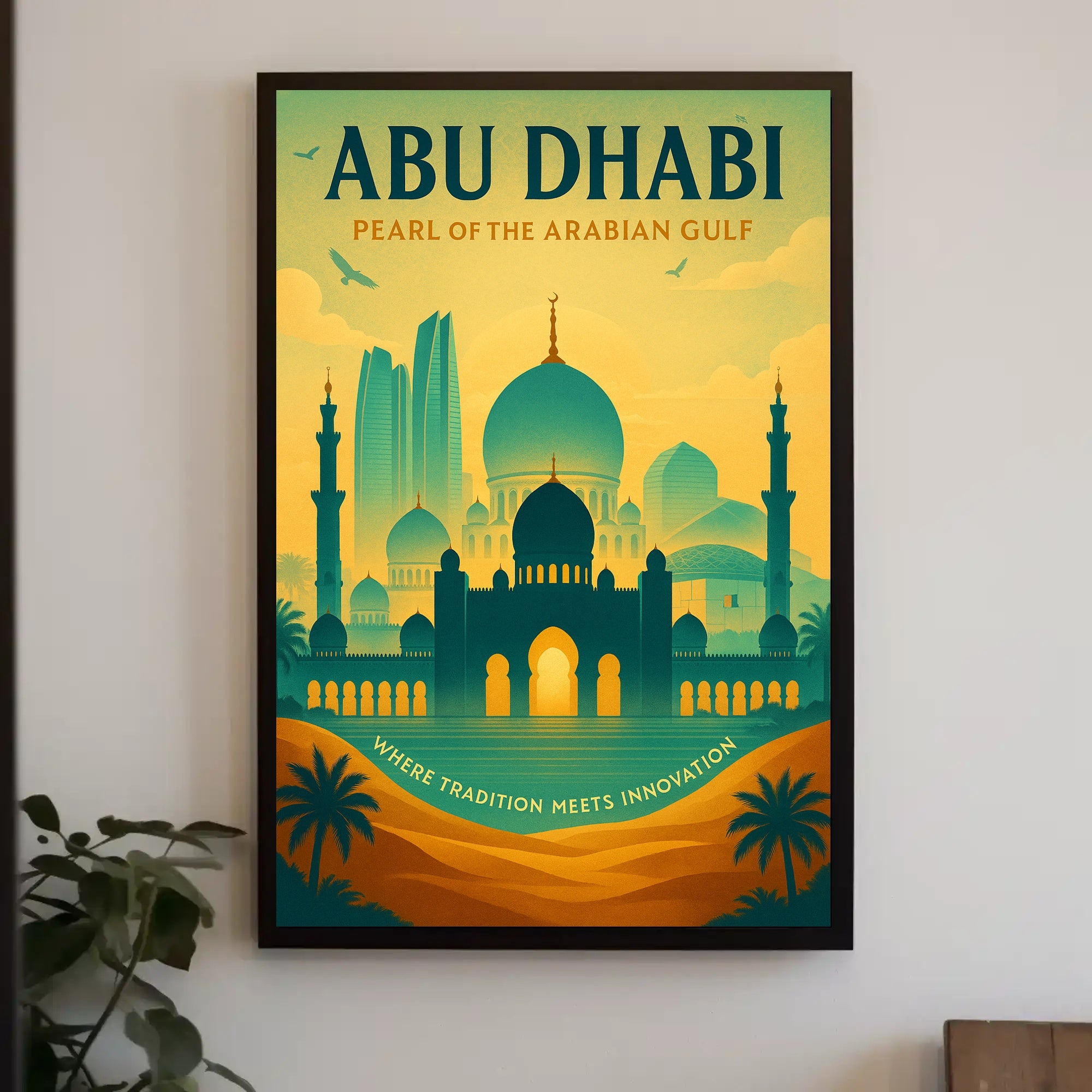 Abu Dhabi Pearl Of The Arabian Gulf Poster PosterGoat