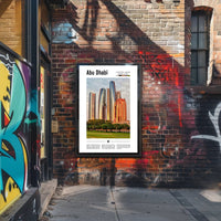 Abu Dhabi Skyline Art: Urban or Cityscape Poster PosterGoat
