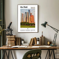 Abu Dhabi Skyline Art: Urban or Cityscape Poster PosterGoat