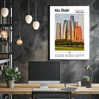 Abu Dhabi Skyline Art: Urban or Cityscape Poster PosterGoat