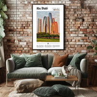 Abu Dhabi Skyline Art: Urban or Cityscape Poster PosterGoat