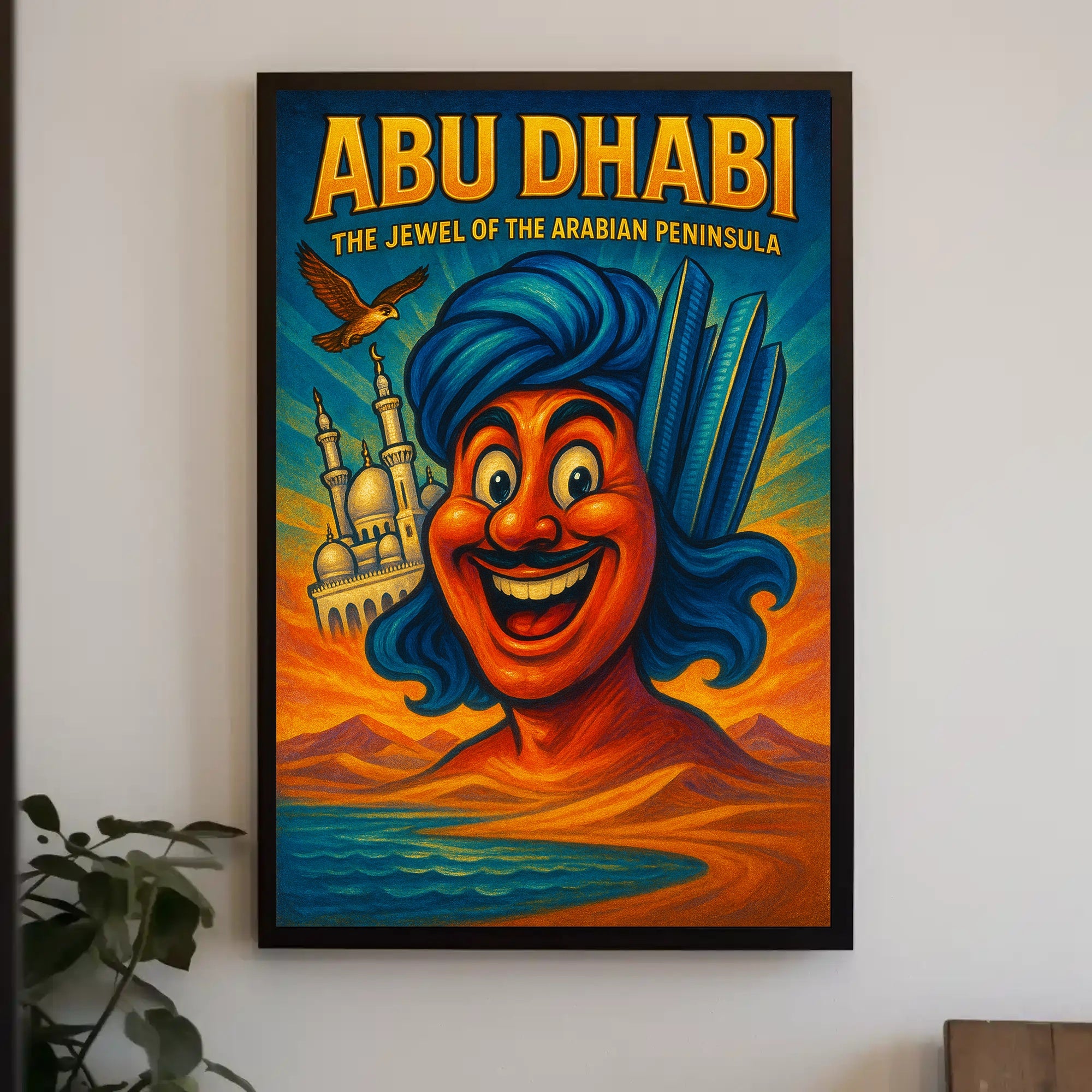 Abu Dhabi The Jewel of the Arabian Peninsula Poster PosterGoat