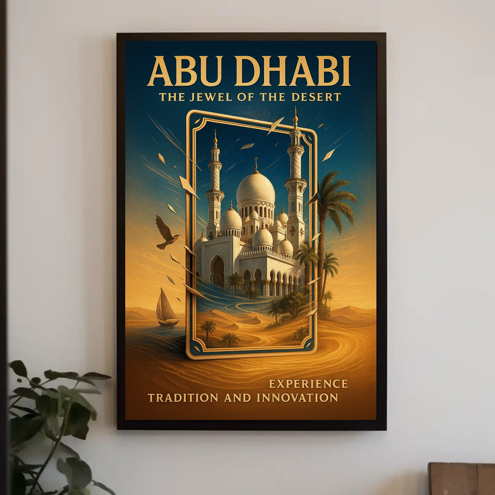 Abu Dhabi The Jewel of the Desert Poster PosterGoat