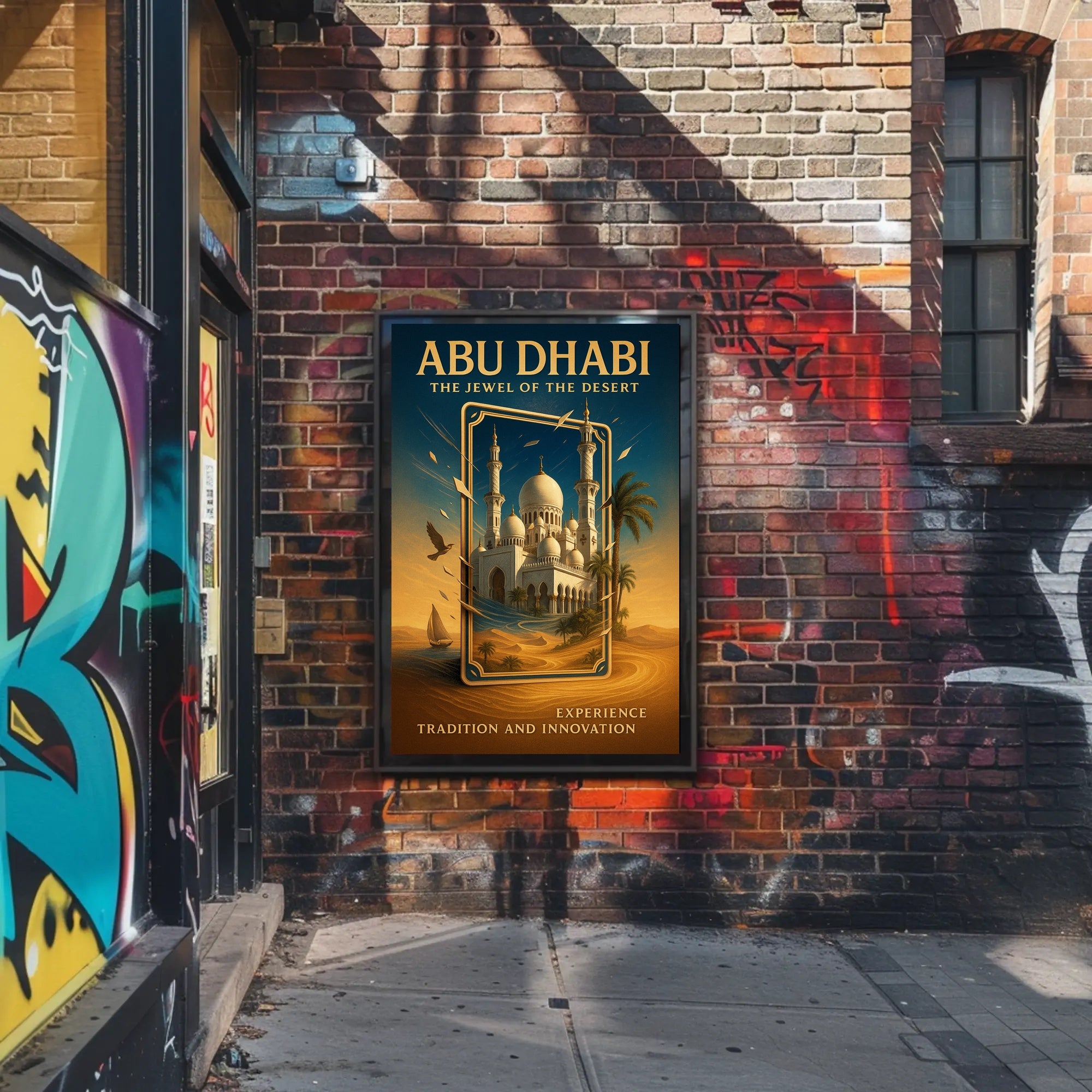 Abu Dhabi The Jewel of the Desert Poster PosterGoat