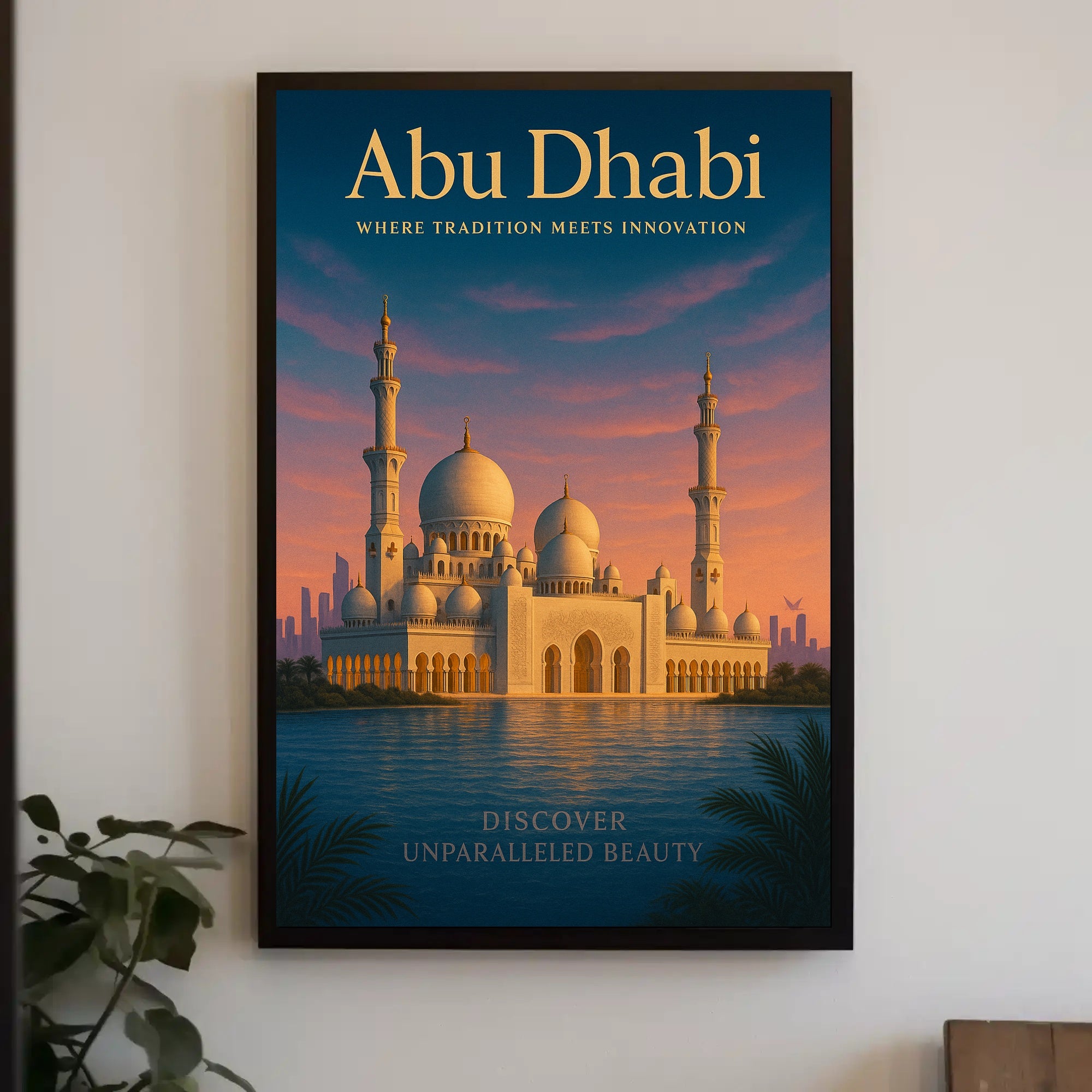Abu Dhabi Where Tradition Meets Poster PosterGoat