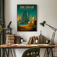 Abu Dhabi Where Tradition Meets Tomorrow Poster PosterGoat
