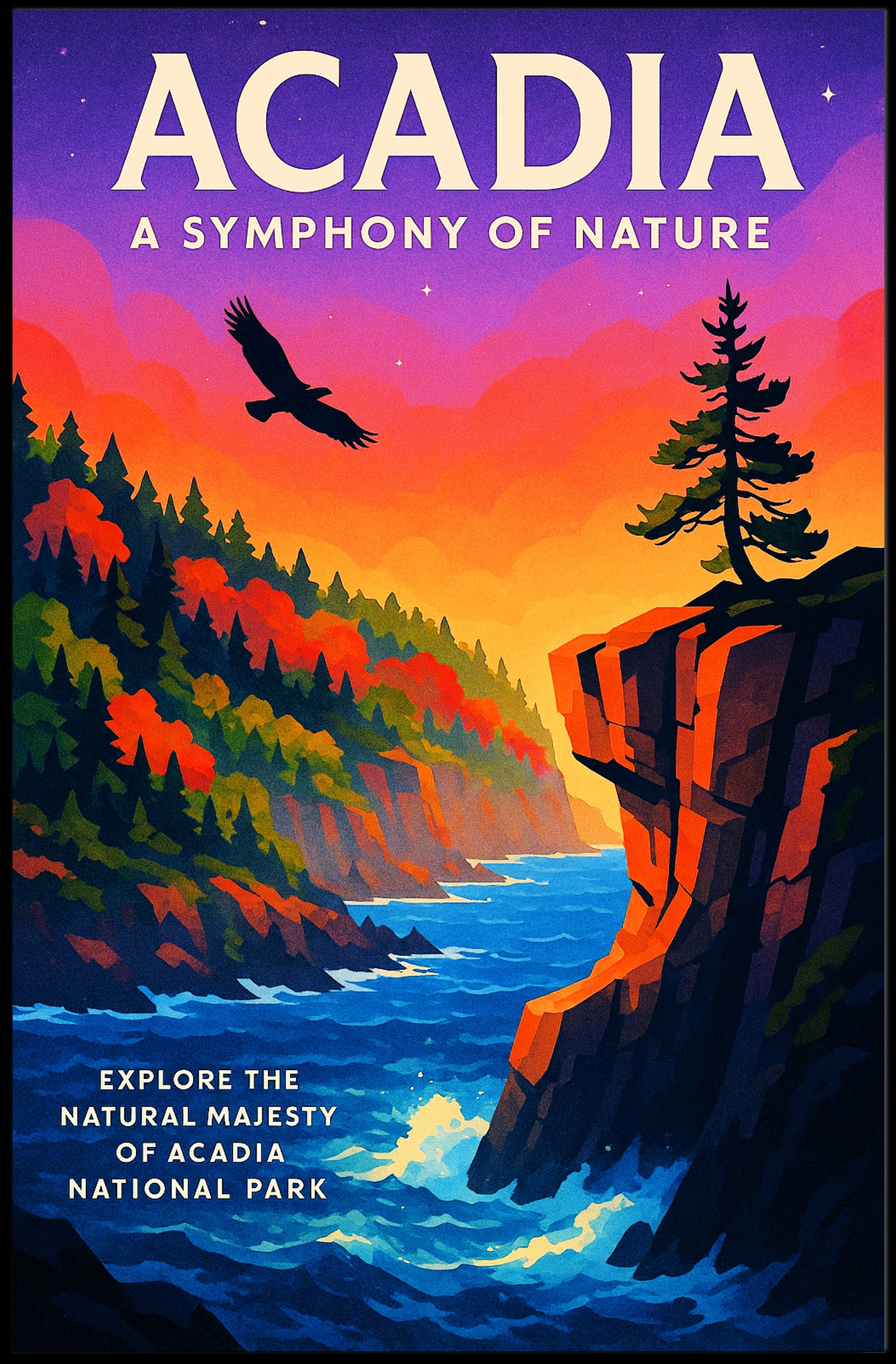 Acadia A Symphony of Nature Poster PosterGoat