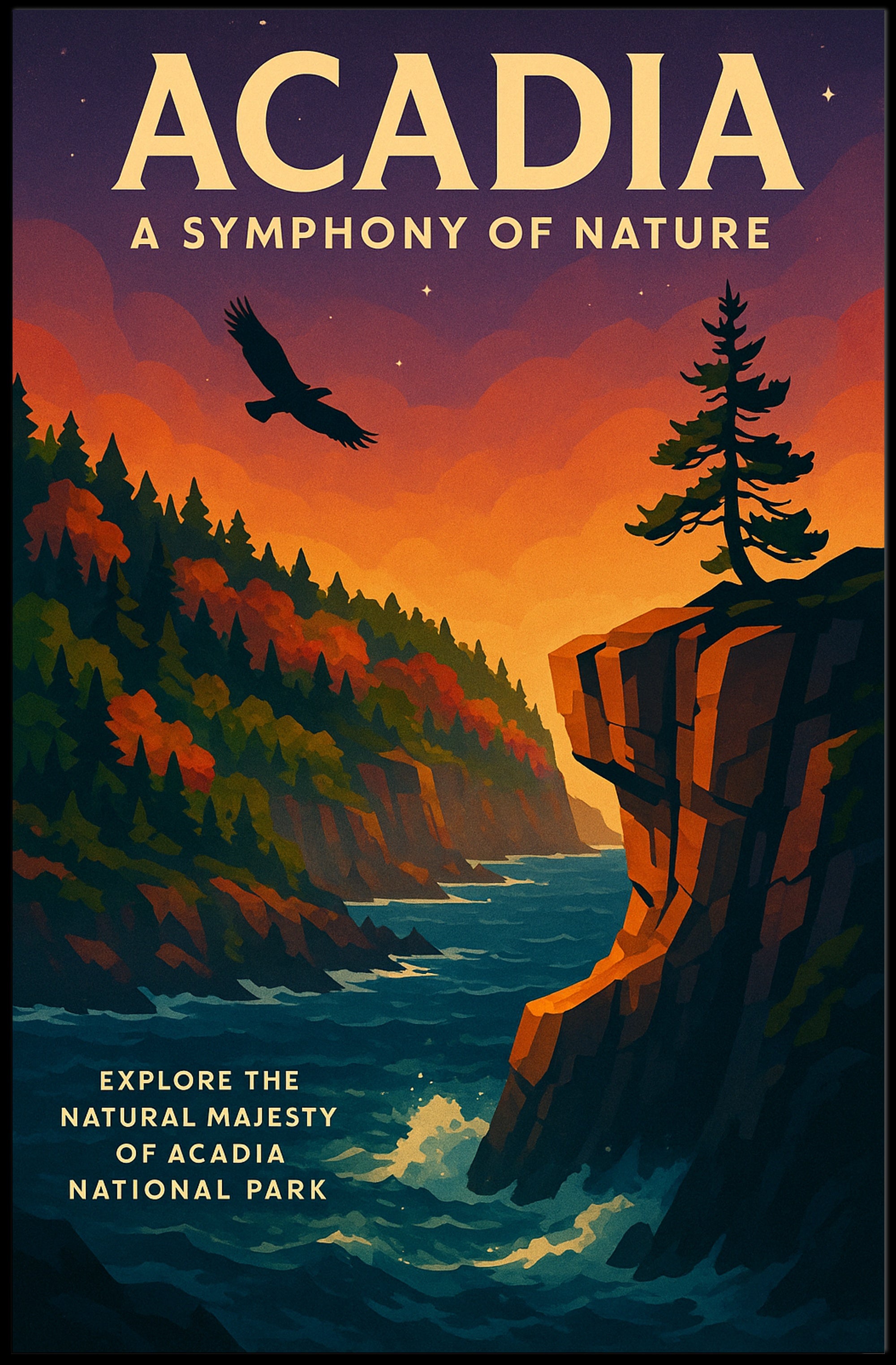 Acadia A Symphony of Nature Poster PosterGoat