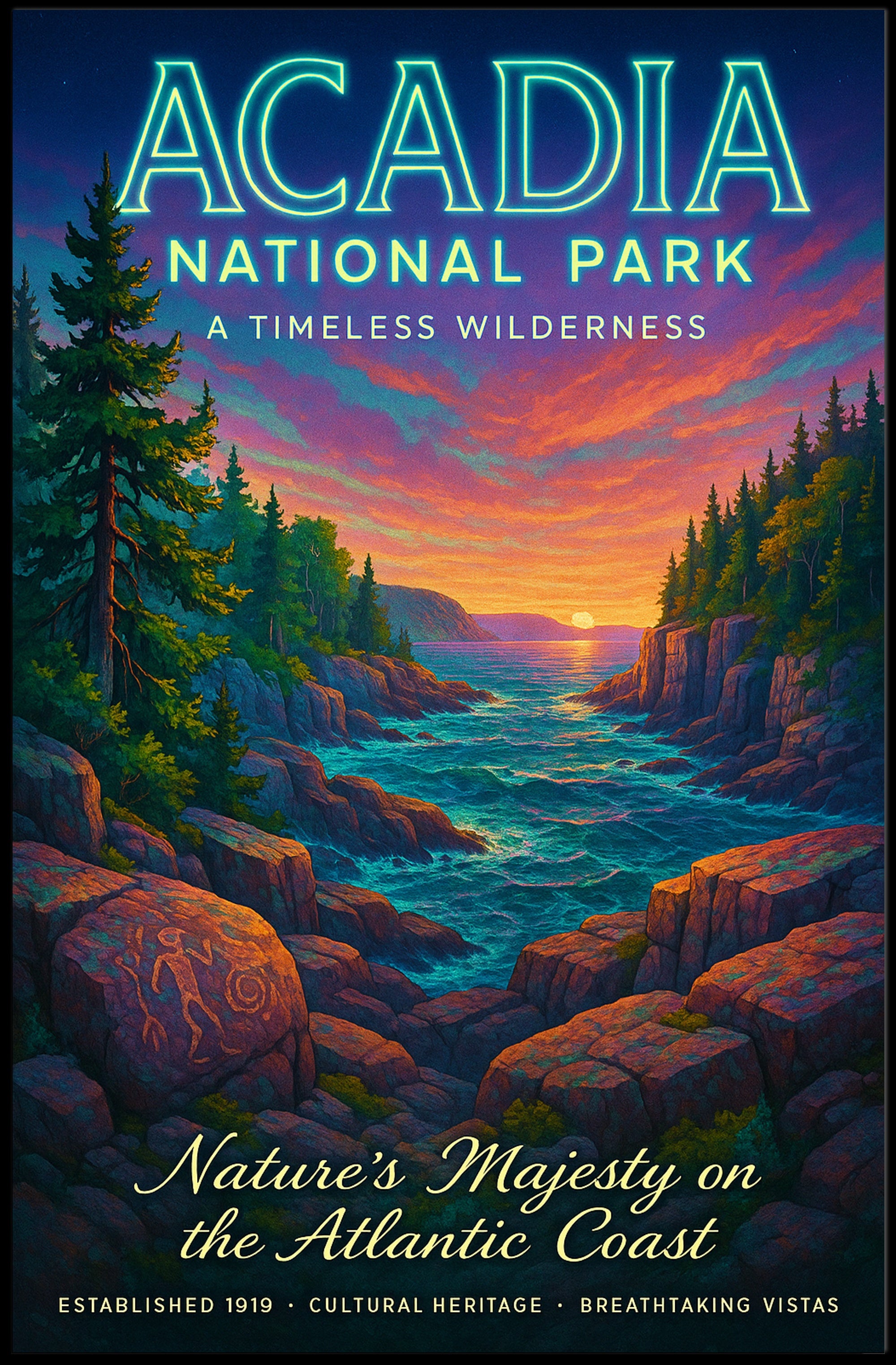 Acadia National Park A Timeless Wilderness Poster PosterGoat