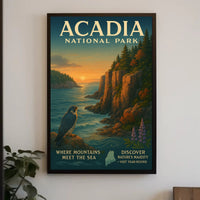 Acadia National Park Where Mountains Meet the Sea Poster PosterGoat