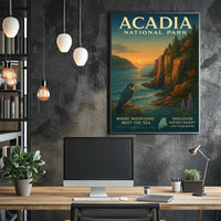 Acadia National Park Where Mountains Meet the Sea Poster PosterGoat