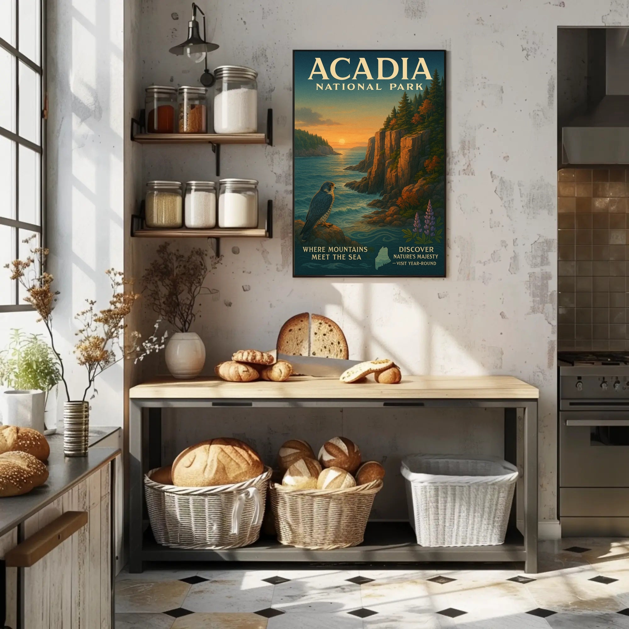 Acadia National Park Where Mountains Meet the Sea Poster PosterGoat