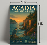 Acadia National Park Where Mountains Meet the Sea Poster PosterGoat