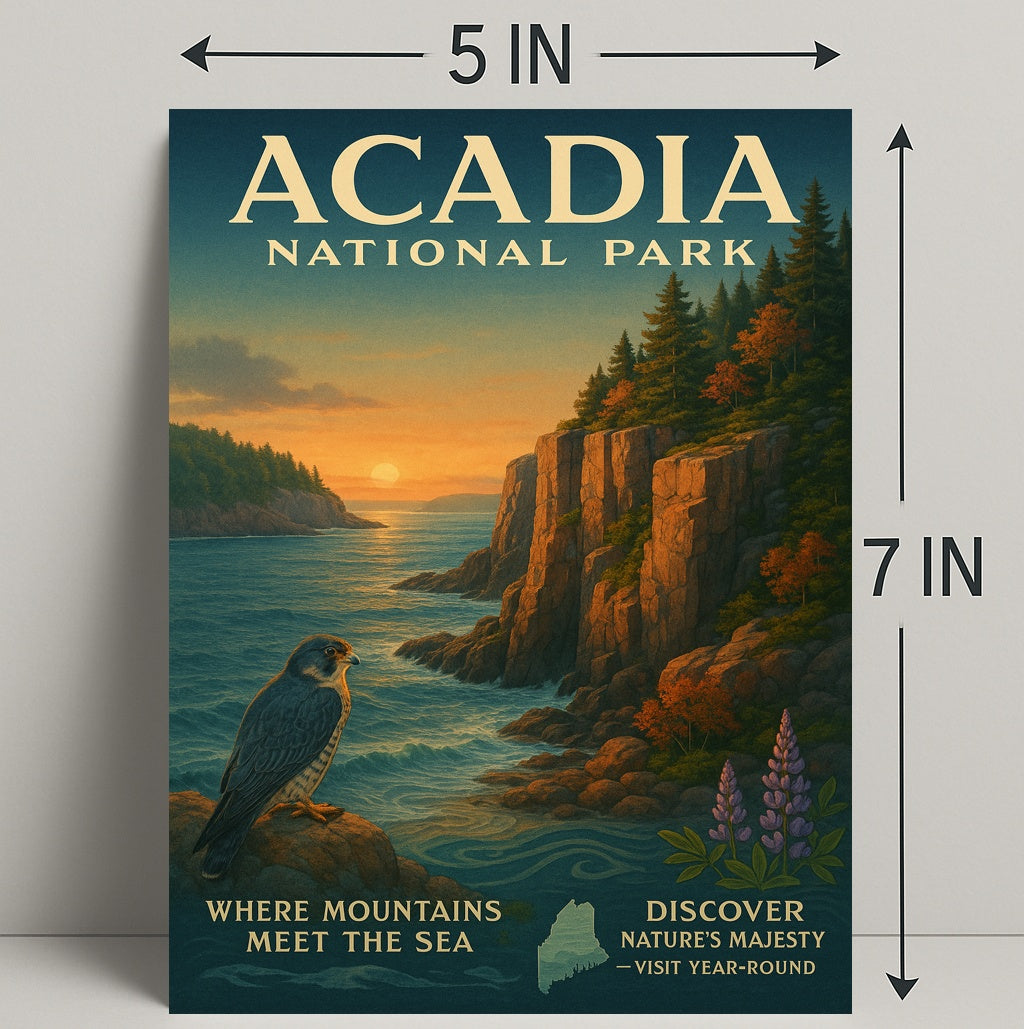Acadia National Park Where Mountains Meet the Sea Poster PosterGoat