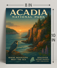 Acadia National Park Where Mountains Meet the Sea Poster PosterGoat