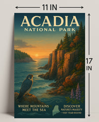 Acadia National Park Where Mountains Meet the Sea Poster PosterGoat