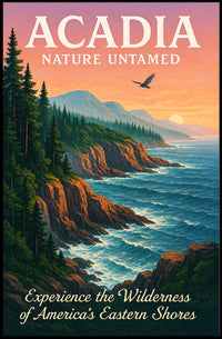 Acadia Nature Untamed Poster PosterGoat