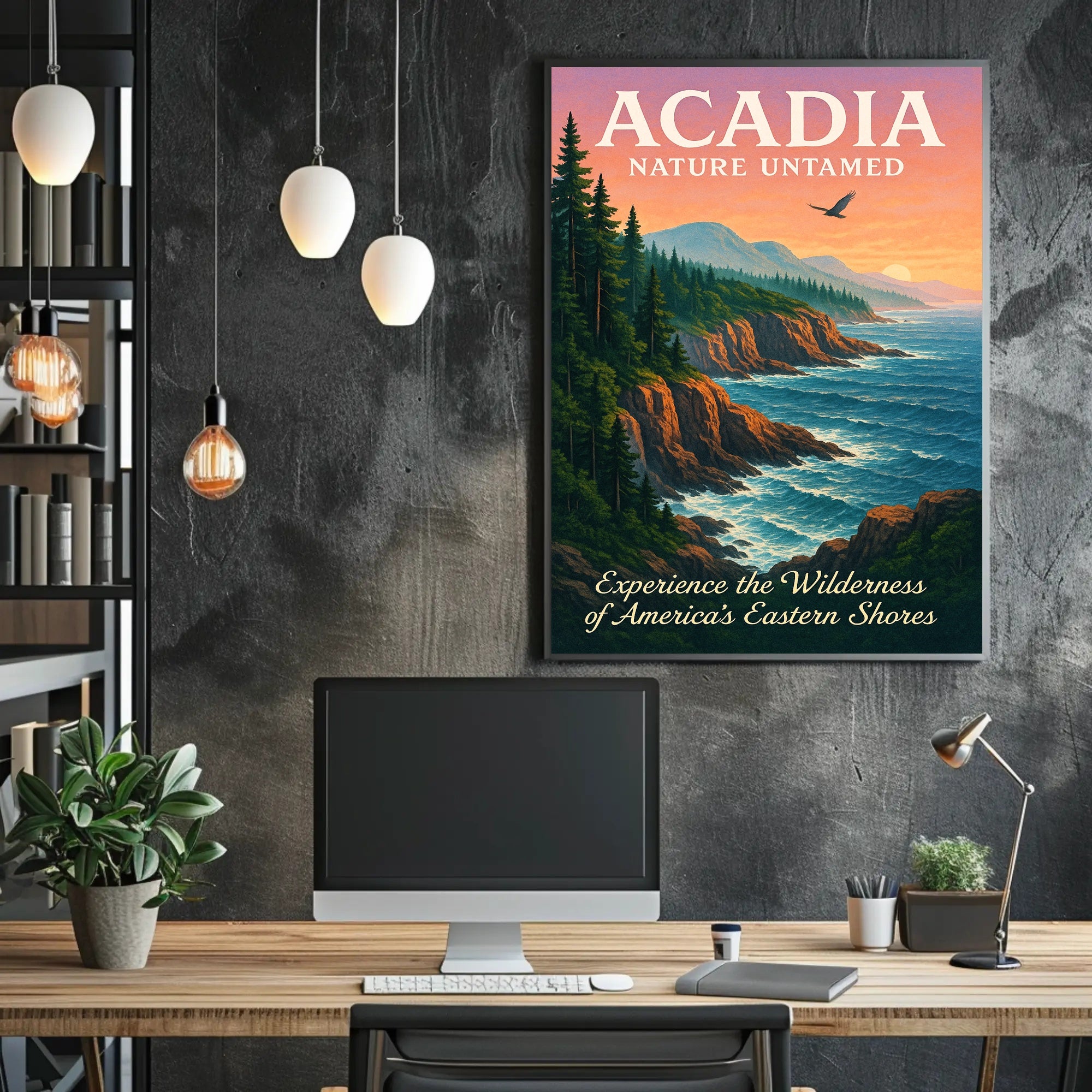 Acadia Nature Untamed Poster PosterGoat