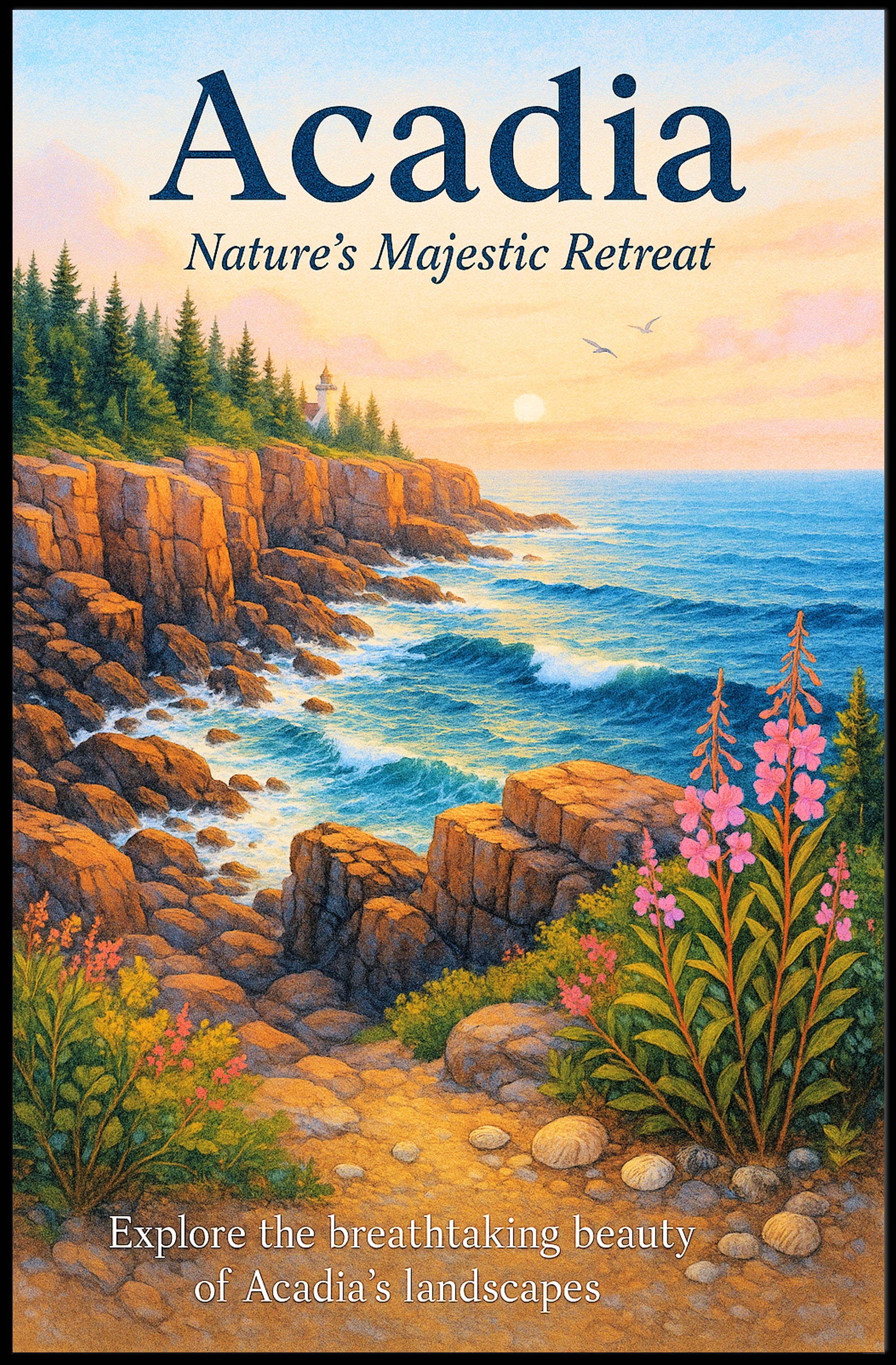 Acadia Nature's Majestic Retreat Poster PosterGoat