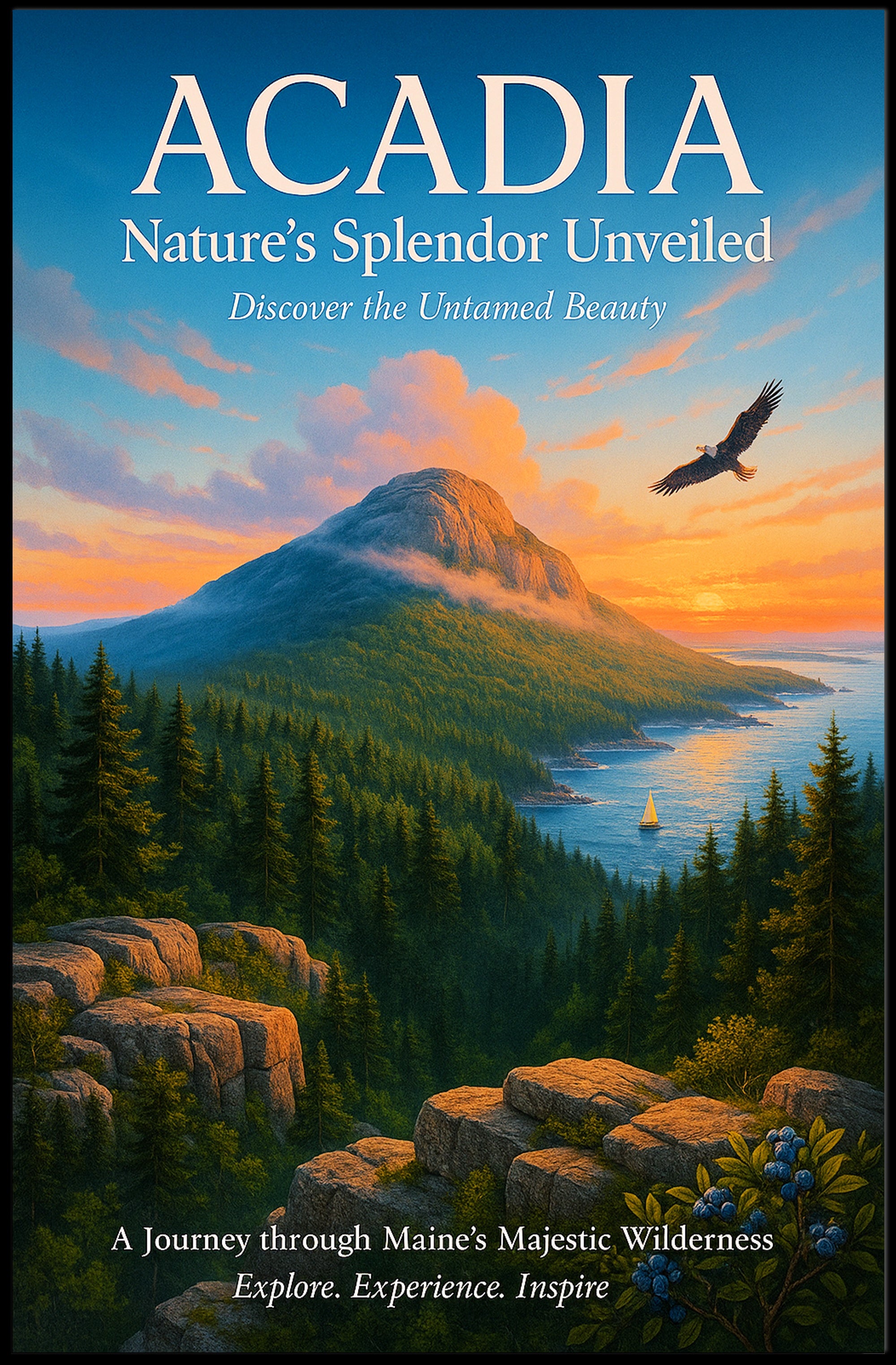 Acadia Nature's Splendor Unveiled Poster PosterGoat