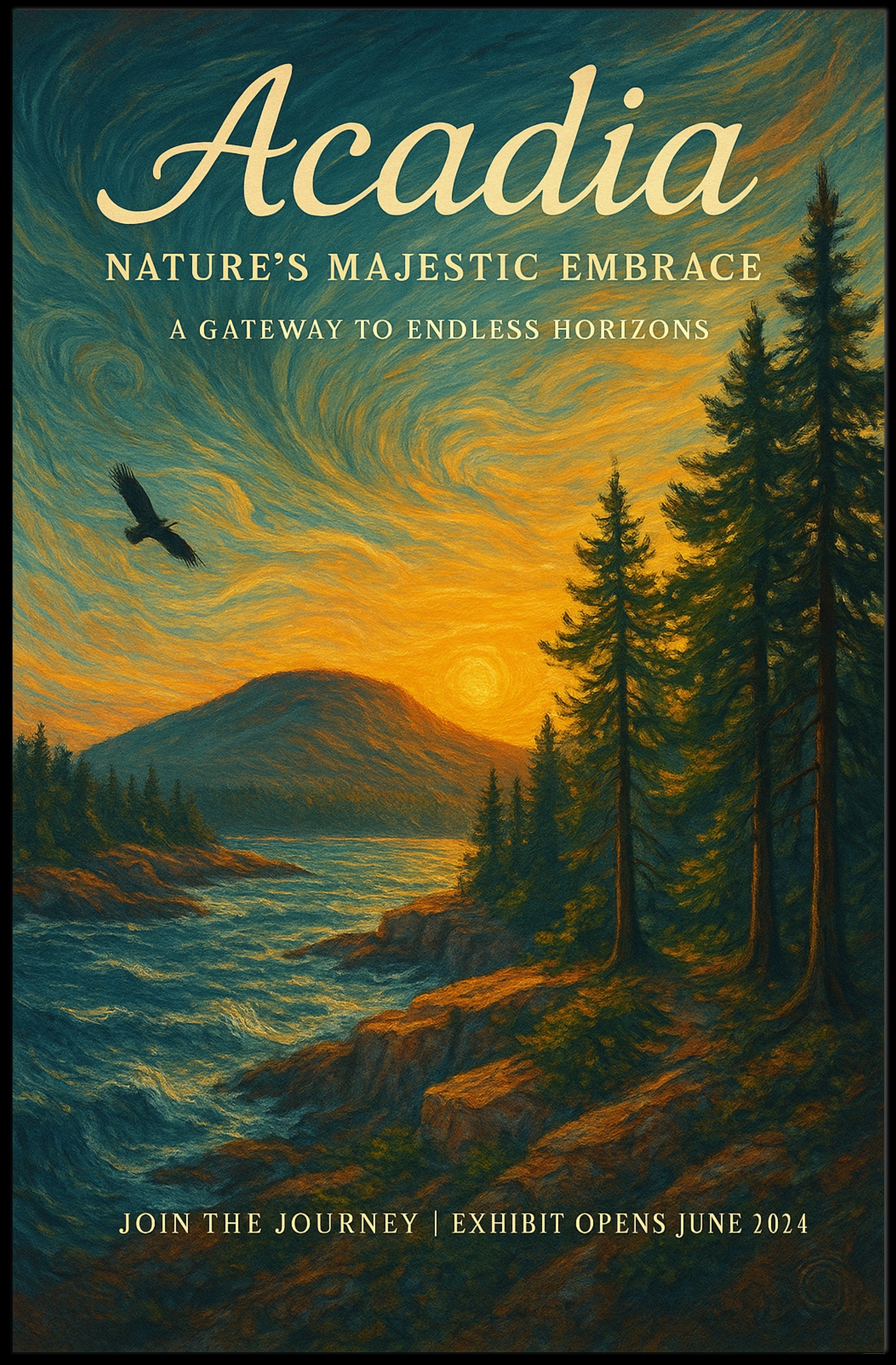 Acadia Natures Majestic Embrace Poster PosterGoat