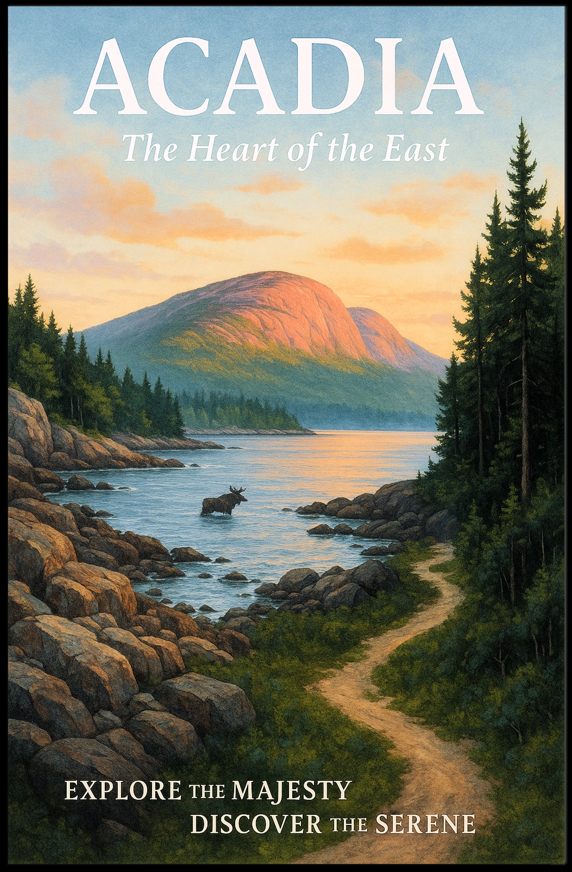 Acadia The Heart of the East Poster PosterGoat