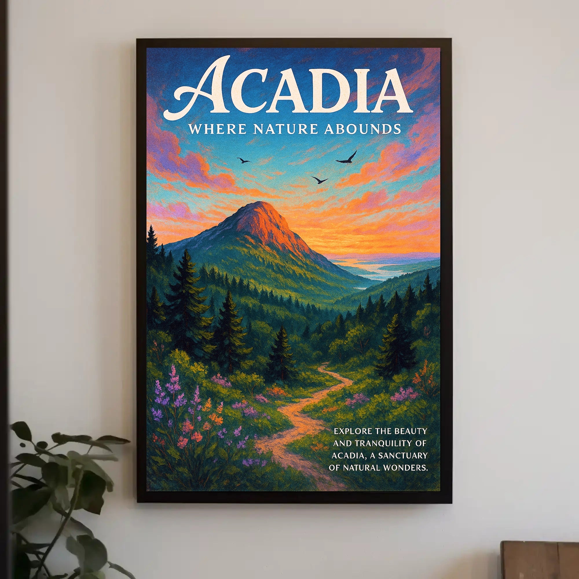 Acadia Tranquility Landscape National Park Poster PosterGoat
