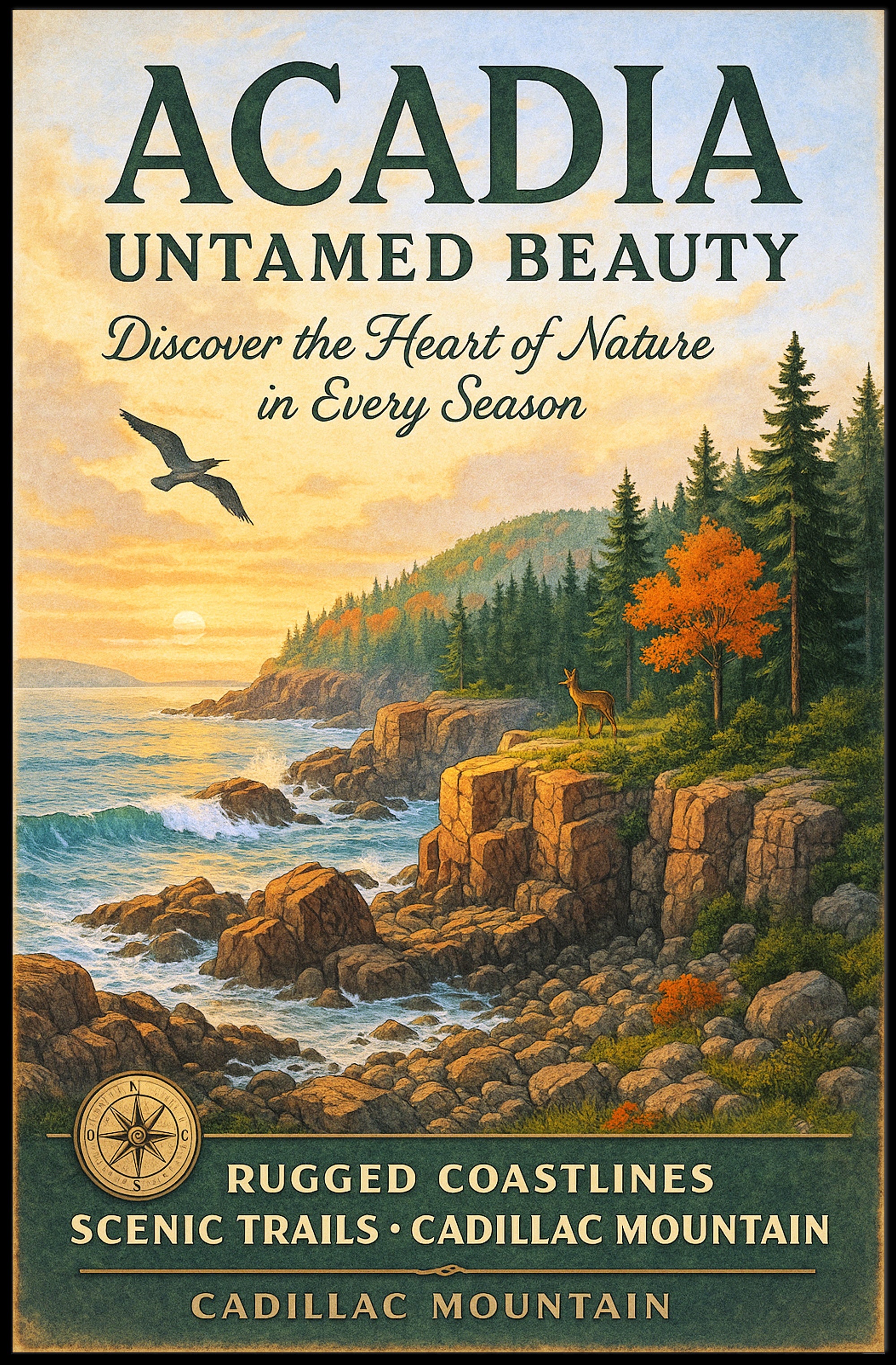 Acadia - Untamed Beauty Poster PosterGoat
