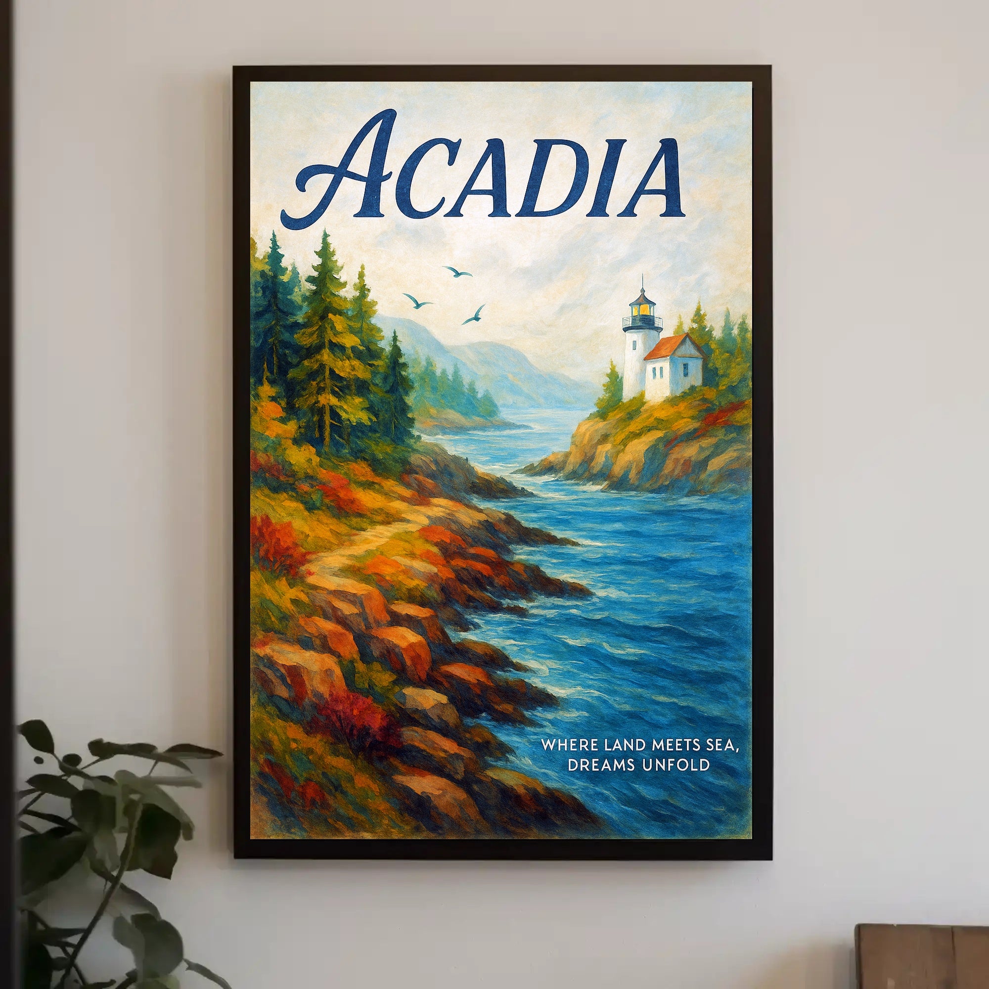 Acadia Where Land Meets Sea Poster PosterGoat