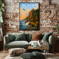 Acadia - Where Nature's Majesty Meets the Sea Poster PosterGoat
