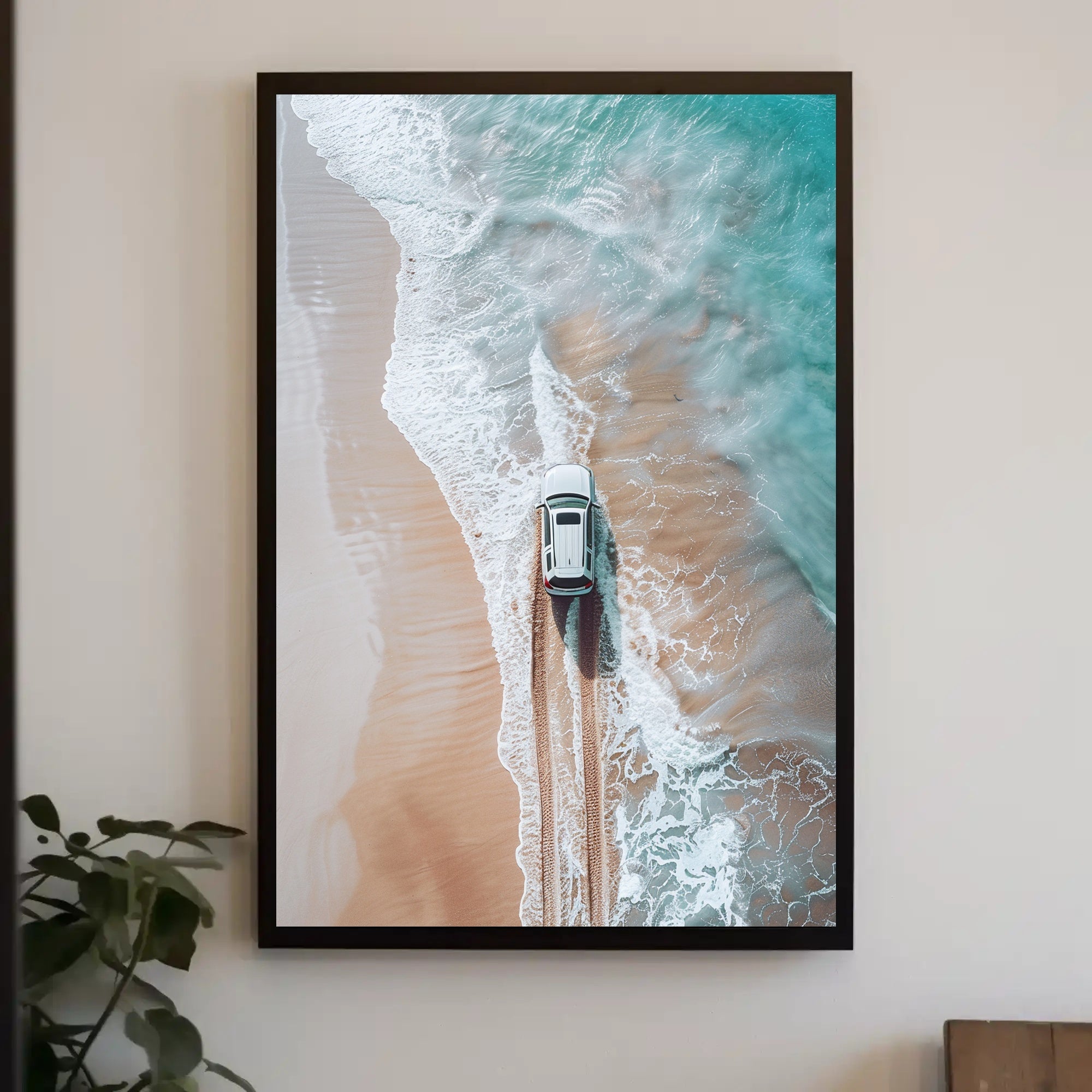 Adventure Awaits: Serene Coastal Drive Travel Poster PosterGoat