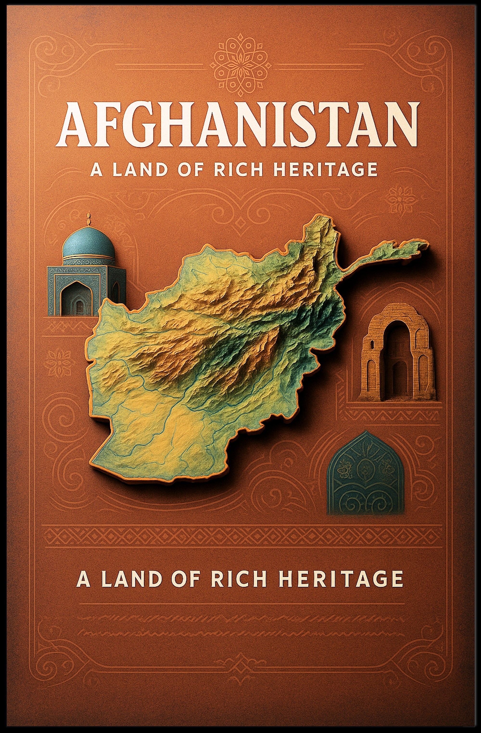 Afghanistan A Land of Rich Heritage Poster PosterGoat