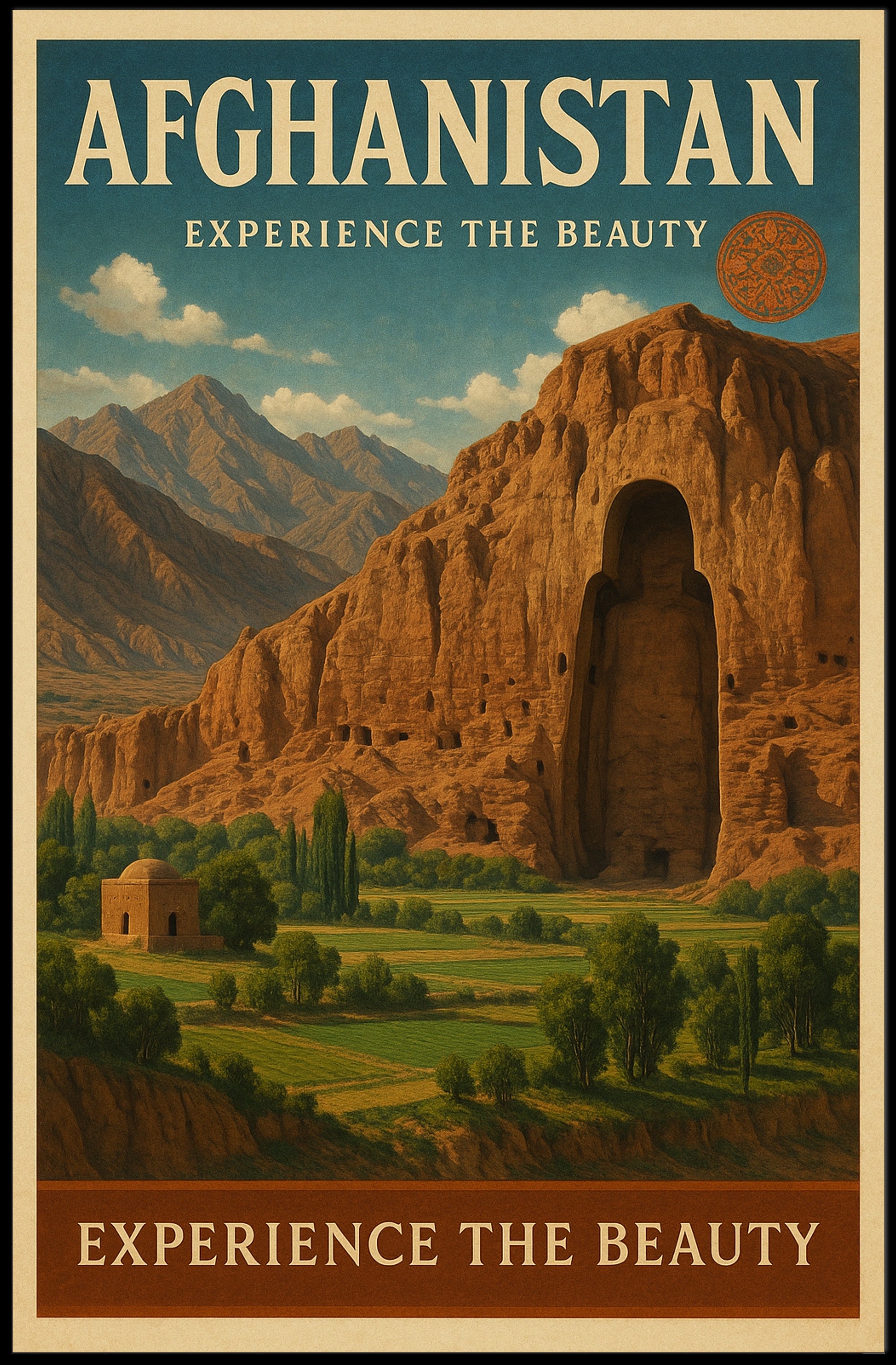Afghanistan Experience the Beauty Poster PosterGoat