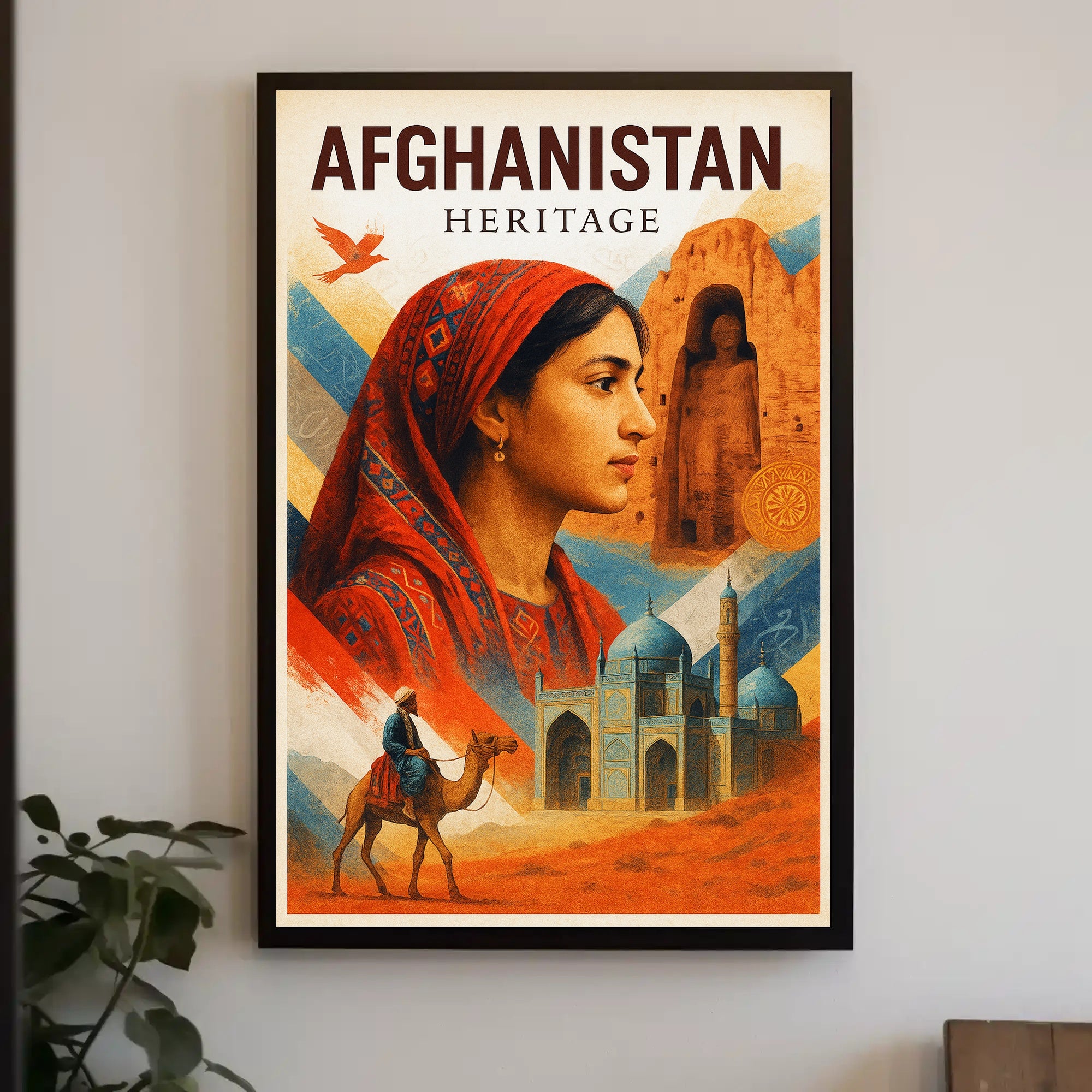 Afghanistan Heritage Poster PosterGoat