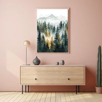 African Savanna Acacia Tree Scenic Travel Poster PosterGoat