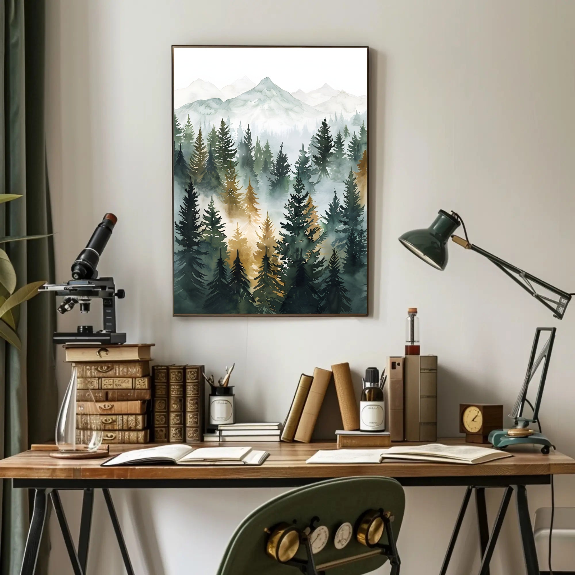 African Savanna Acacia Tree Scenic Travel Poster PosterGoat