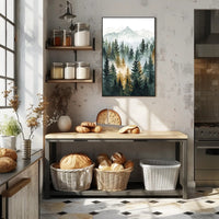 African Savanna Acacia Tree Scenic Travel Poster PosterGoat