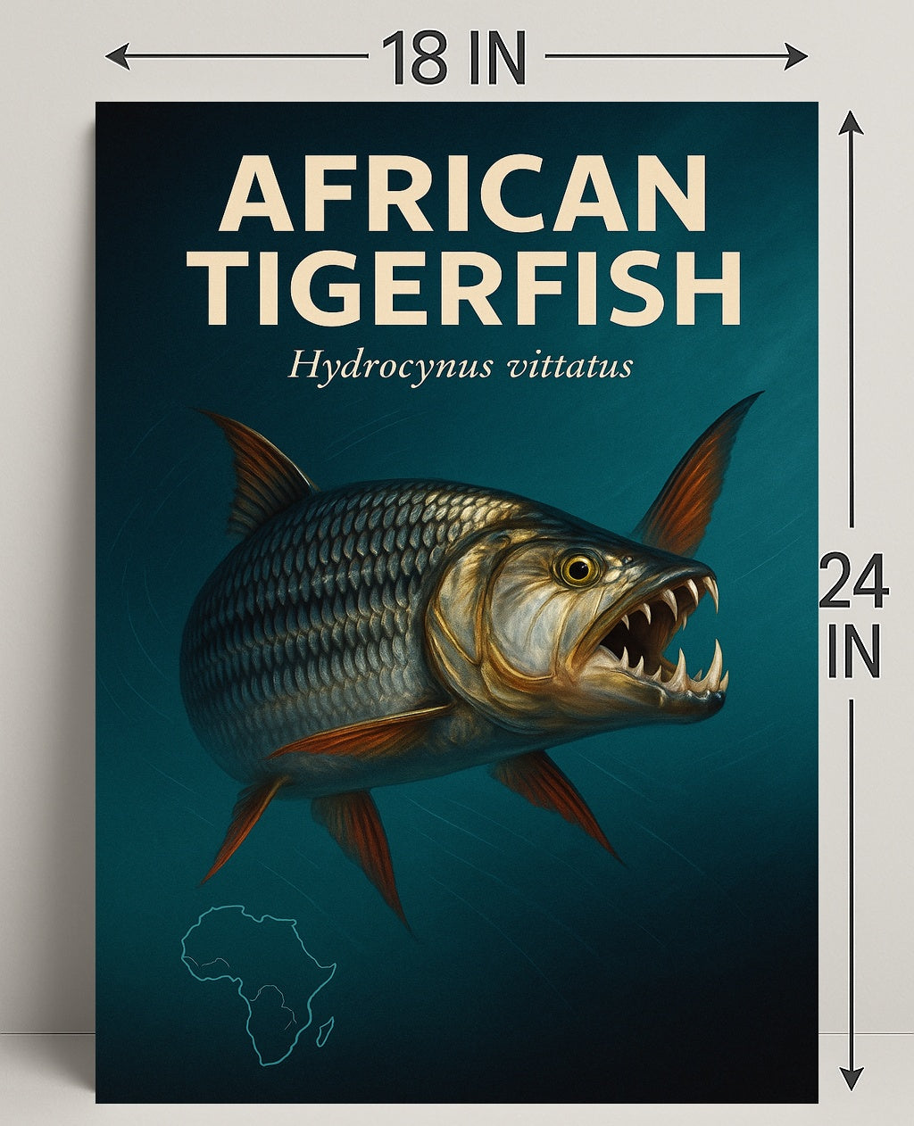African Tigerfish Hydrocynus vittatus Poster PosterGoat