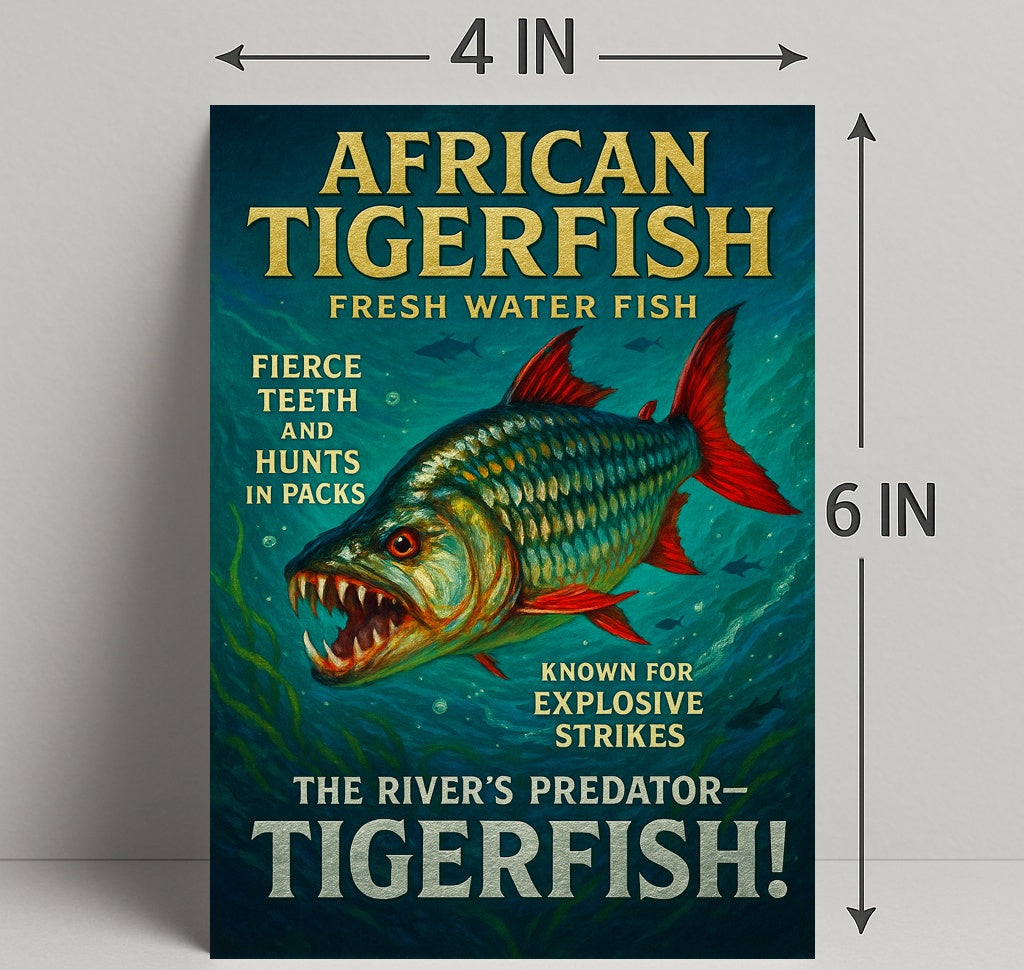 African Tigerfish The Rivers Predator Poster PosterGoat