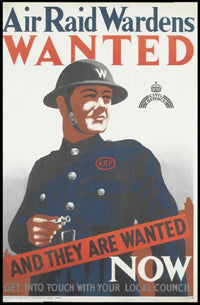Air Raid Wardens Wanted Poster PosterGoat