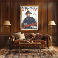 Air Raid Wardens Wanted Poster PosterGoat