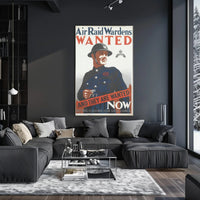 Air Raid Wardens Wanted Poster PosterGoat