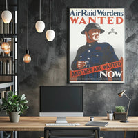 Air Raid Wardens Wanted Poster PosterGoat