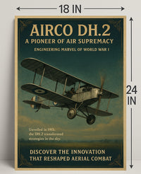 Airco DH.2 Aerial Innovation of World War I Poster PosterGoat