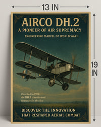Airco DH.2 Aerial Innovation of World War I Poster PosterGoat