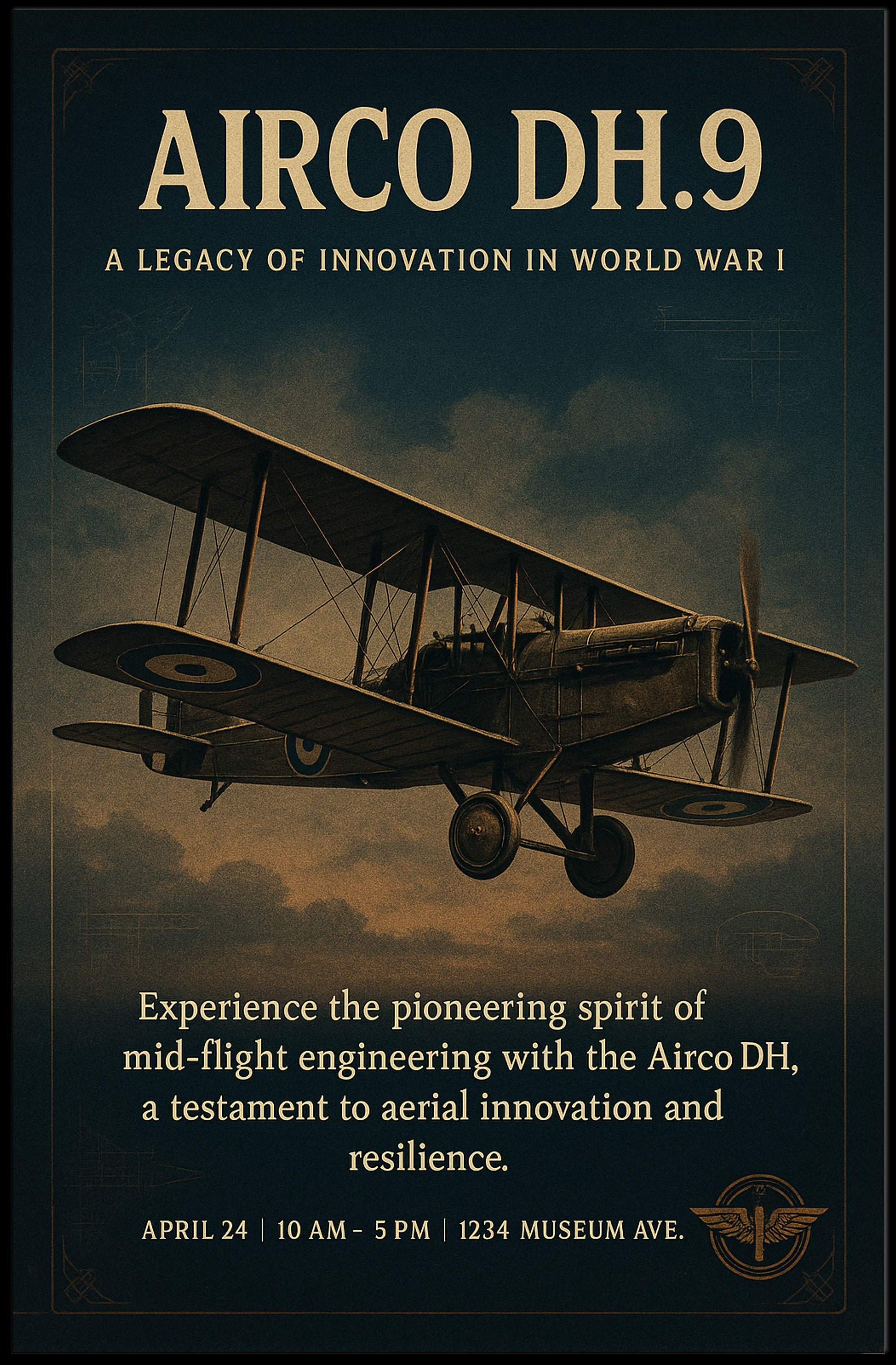 Airco DH.9 A Legacy of Innovation Poster PosterGoat